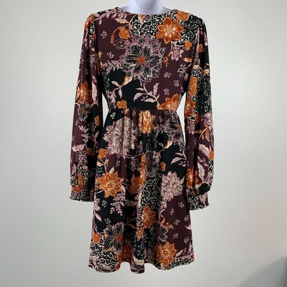 Maurices 24/7 Fit & Flare Dress sz XS Floral Print Pockets Short New NWT - Picture 5 of 9
